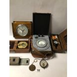 CASED CROPICO RESISTANCE BRIDGE TYPE PW4, SHORTLAND BAROMETER, STANLEY LONDON COMPASS BOXED, BOXED