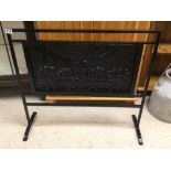 VINTAGE CAST IRON FIRESCREEN (THE LAST SUPPER)