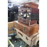 SEVEN CASES, SUITCASES, BRIEFCASES