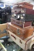 SEVEN CASES, SUITCASES, BRIEFCASES