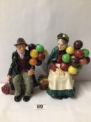 ROYAL DOULTON FIGURINES THE OLD BALLOON SELLER (HN1315) AND THE BALLOON MAN (HN1954)