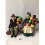 ROYAL DOULTON FIGURINES THE OLD BALLOON SELLER (HN1315) AND THE BALLOON MAN (HN1954)