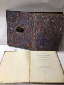 1793, BOOK THE ELEMENTS OF FARRIRY BY CHARLES VIAL DE SAINBEL A/F WITH AN 1871 LEATHER BOUND BOOK