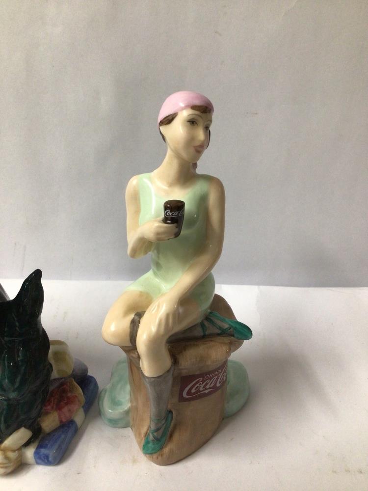 TWO ROYAL DOULTON FIGURINES. ‘CHRISTMAS PARCELS’ HN2851 AND LIMITED EDITION ‘COCA-COLA BATHING - Image 3 of 4