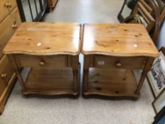 PAIR OF MODERN PINE BEDSIDE CHESTS BY ST MICHAELS FURNITURE