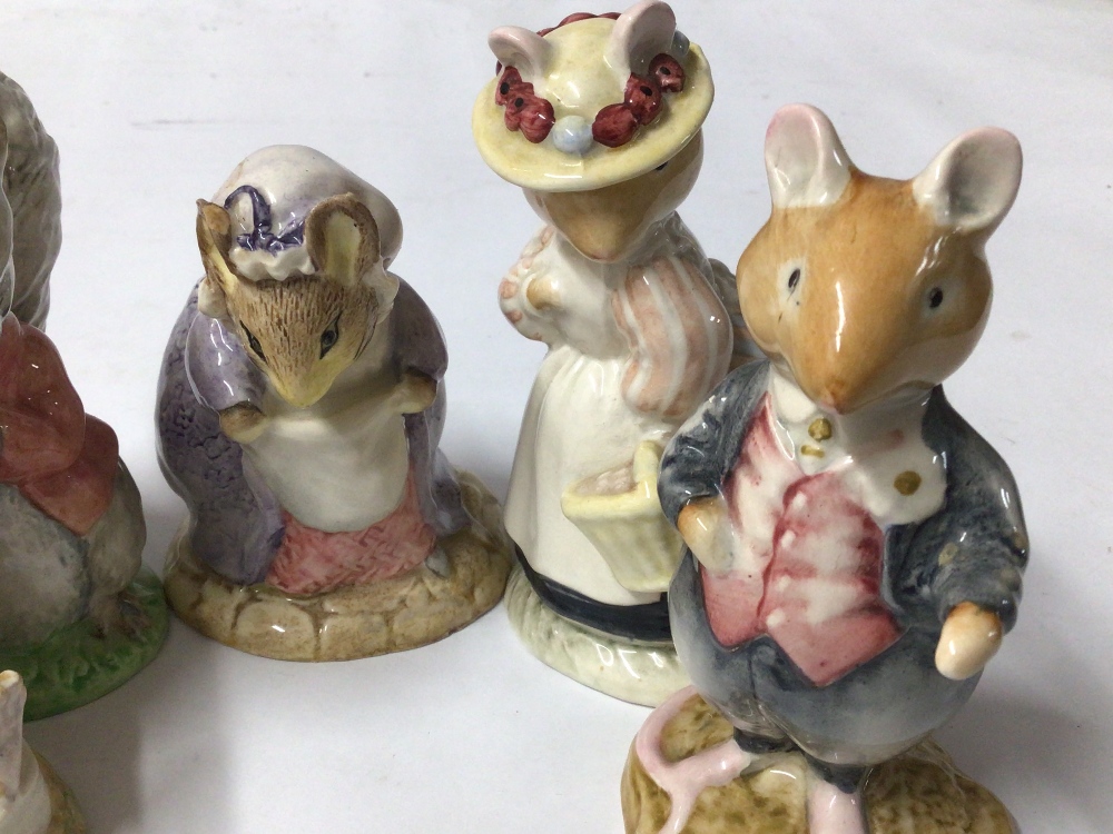 ROYAL DOULTON FIGURINES, MR TOADFLAX, LADY WOODMOUSE, DUSTY DOGWOOD, BESWICK TIMMY TIPTOES, AND - Image 2 of 3