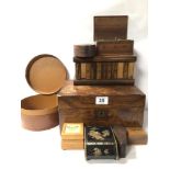 QUANTITY OF VINTAGE BOXES INCLUDING A LEATHER BOX