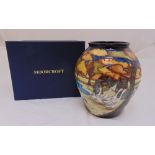 Moorcroft vase designed by Kerry Goodwin limited edition 3/100 decorated with animals in a farmyard,