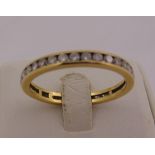 9ct yellow gold and diamond eternity ring, approx total weight 4.7g