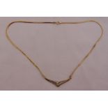 14ct yellow gold pendant necklace, approx total weight 5.6g