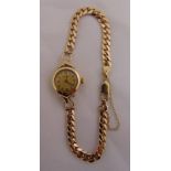 9ct yellow gold Rodania ladies wristwatch, approx total weight 16.5g