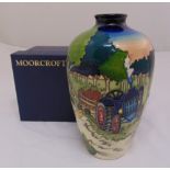 Moorcroft vase designed by Kerry Goodwin limited edition 13/150 decorated with a farmyard scene,