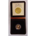 1981 QEII proof sovereign in fitted case, to include COA