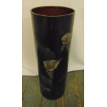 A Victorian cylindrical painted metal umbrella stand, 56cm (h)