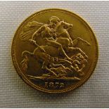 1872 Victorian sovereign