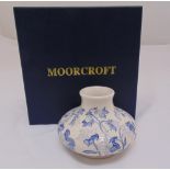 Moorcroft trial vase, marks to the base, to include original packaging, 8cm (h)