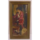 Udo Weith framed oil on panel of a gentleman in 19th century attire, signed bottom right, 36.5 x