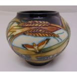 Moorcroft vase designed by Sian Lepper decorated with birds and flowers, marks to the base, 10.