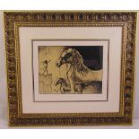 Salvador Dali framed and glazed mono serigraph titled Sixty One, limited edition 276/2751, 30.5 x