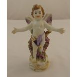 Meissen figurine Amor Showing no more Arrows, slight loss to foliage marks to the base, 18cm (h)
