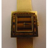 Kutchinsky 18ct yellow gold ladies wristwatch, approx total weight 62.5g