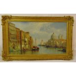 Jane Vivian framed oil on canvas of The Grand Canal Venice, signed bottom left, 46 x 81cm