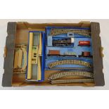 Hornby Dublo electric train set in original packaging, a boxed station, a bridge and additional