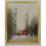 Anthony Robert Klitz framed oil on canvas of Big Ben, signed bottom right, 45.5 x 35cm, ARR applies