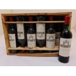 A case of twelve bottles 1970 Chateau Leovalle Grand Vinde Leoville, Saint Julien-Medoc