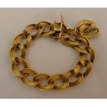 9ct gold fancy link bracelet, approx total weight 35.0g
