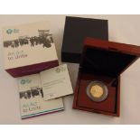 The Royal Mint 2018 gold proof fifty pence Representation of the People Act, limited edition 189/