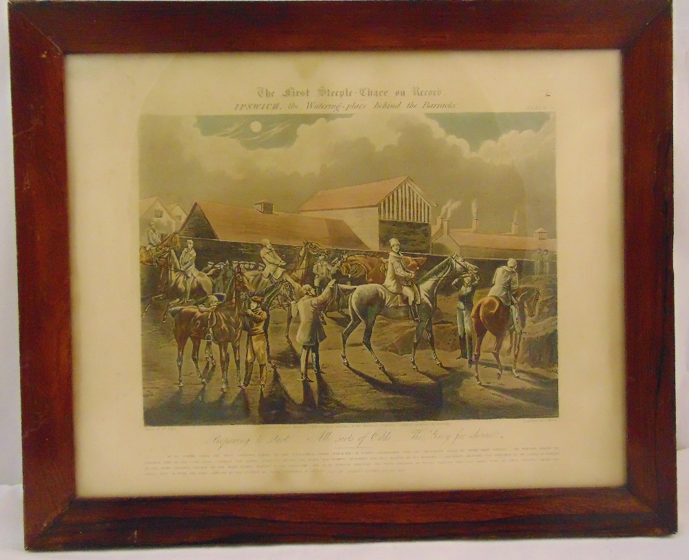 A set of four framed and glazed coloured engravings by J. Harris after Henry Alken for the First