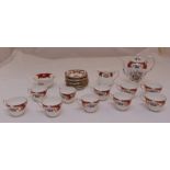 Royal Standard Lady Fayre teacups, saucers and a coffee pot (24)