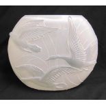 Phoenix/Consolidated Wild Geese Vase of compressed oval form