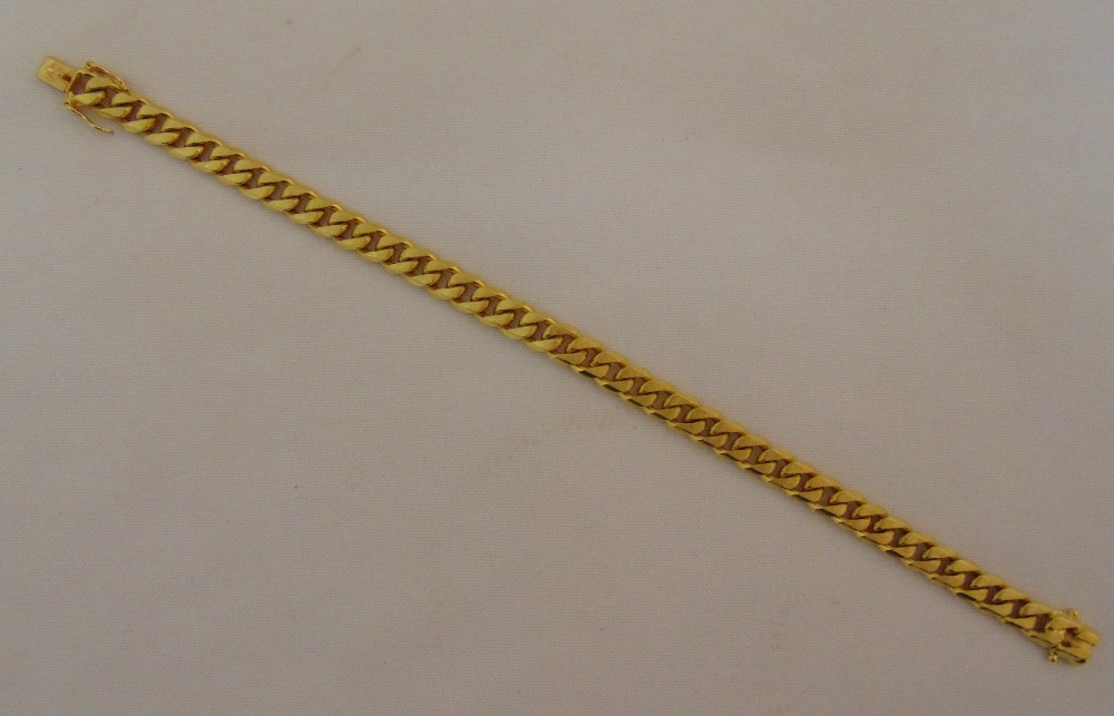 18ct yellow gold bracelet, approx total weight 45.6g