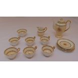 Royal Albert coffee set to include coffee pot, milk jug, sugar bowl, cups and saucers (15)