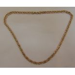 9ct yellow gold fancy link necklace, approx total weight 17.5g