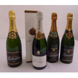 A quantity of champagne to include Pol Roger reserve in original packaging and three Lanson Black