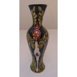 Moorcroft vase designed by K. Goodwin decorated with cuckoo pint lords and ladies, limited