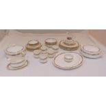 Paragon Belinda dinner service to include plates, bowls, cups, saucers and vegetable dishes (42)