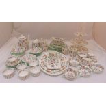 Minton Haddon Hall dinner and tea set to include plates, bowls, serving dishes, cups, saucers,