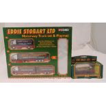 Corgi diecast Eddie Stobart motorway truck set and playmat and a Corgi Eddie Stobart Bedford S box