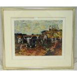 Bob Dylan framed and glazed polychromatic limited edition print titled Wagon Master from the