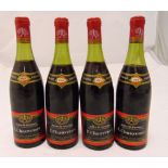 F. Chauvenet Nuits-St-Georges vintage 1964, four 75cl bottles