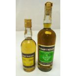 L. Garnier Chartreuse Green label 55 proof, 70 cl and Yellow label 35cl