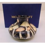 Moorcroft vase limited edition by Vicky Lovatt decorated with toadstools 101/156, signed to the