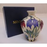 Moorcroft vase Alpine Meadows, marks to the base, in original packaging, 10cm (h)