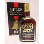 Bells Royal Reserve 20 year old Blended Scotch Whisky in original packaging 75cl