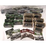 A quantity of military models to include tanks, cars and boats all in original packaging (19)