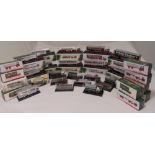 A quantity of Eddie Stobart diecast models to include buses, trucks, loaders, flatbeds and